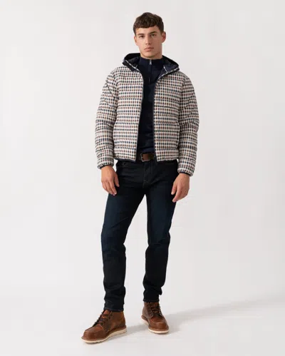 Aquascutum Mens Hooded 100gsm Jacket In Gray