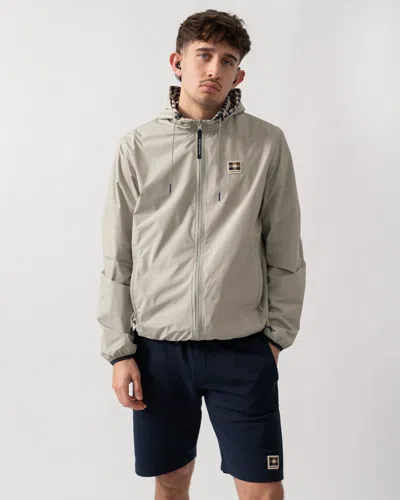 Aquascutum Mens Rlg Badge Reversible Sailor Jacket In Gray