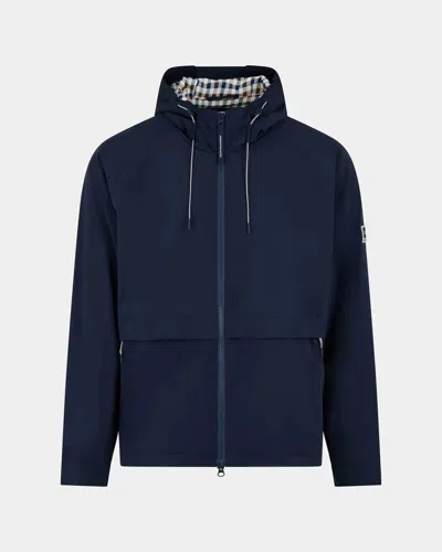 Aquascutum Mens Shell Sp Hooded Jacket In Blue