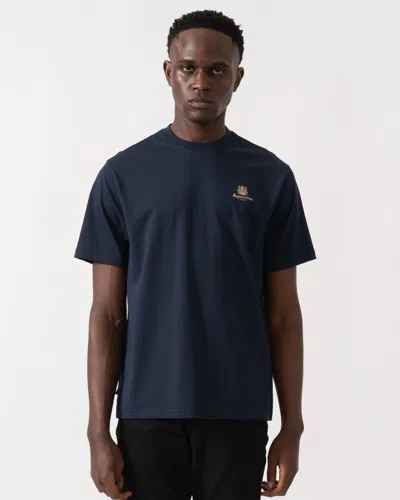 Aquascutum Mens Small Logo T-shirt In Blue