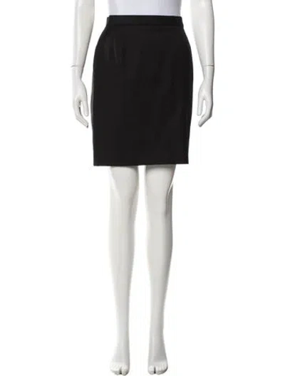 Pre-owned Aquascutum Mini Skirt In Black