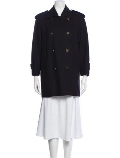 Pre-owned Aquascutum Peacoat In Blue