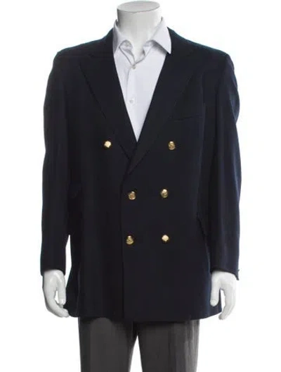 Pre-owned Aquascutum Peacoat In Blue