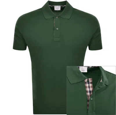 Aquascutum Pique Polo T Shirt Green