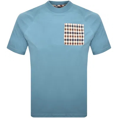 Aquascutum Pocket T Shirt Blue