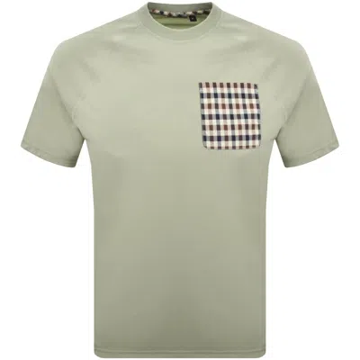 Aquascutum Pocket T Shirt Green
