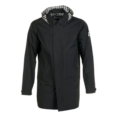 Aquascutum Rlg Badge Packable Trench Coat Black