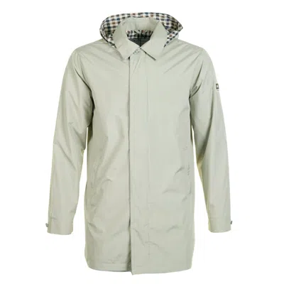 Aquascutum Rlg Badge Packable Trench Coat Salvia In Green