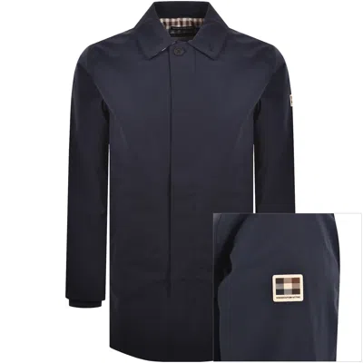 Aquascutum Shell Hooded Jacket Navy