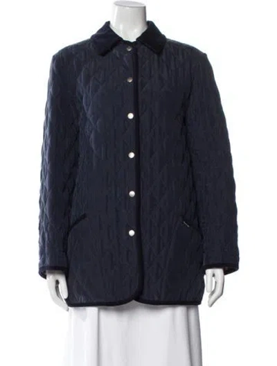 Pre-owned Aquascutum Silk Jacket In Blue
