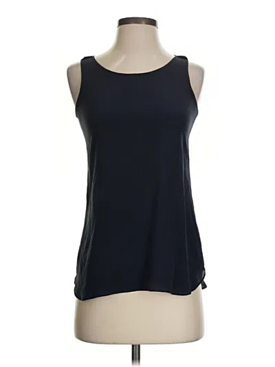 Pre-owned Aquascutum Sleeveless Top Black Scoop Neck Tops