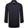 Aquascutum Soft Shell Trench Coat Navy In Blue