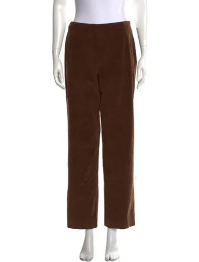 Pre-owned Aquascutum Straight Leg Pants In Brown