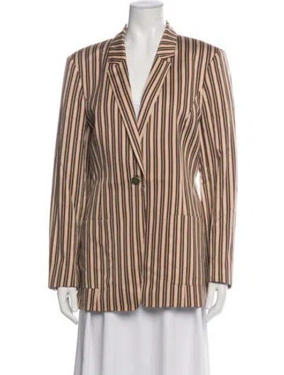 Pre-owned Aquascutum Striped Blazer In Multicolor