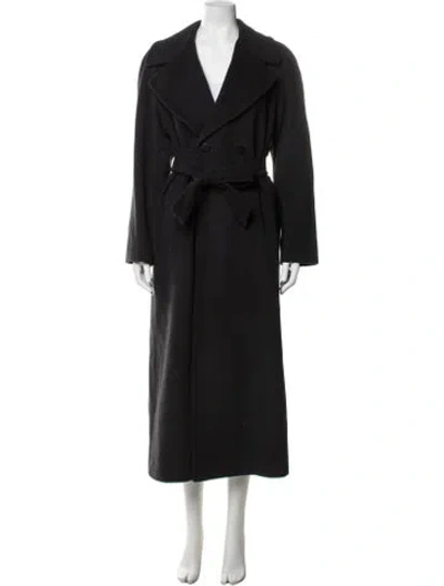 Pre-owned Aquascutum Trench Coat In Black
