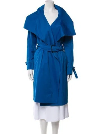 Pre-owned Aquascutum Trench Coat In Blue