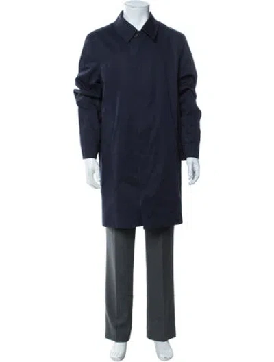 Pre-owned Aquascutum Trench Coat In Blue