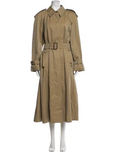 Pre-owned Aquascutum Trench Coat In Brown