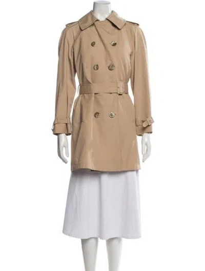 Pre-owned Aquascutum Trench Coat In Brown