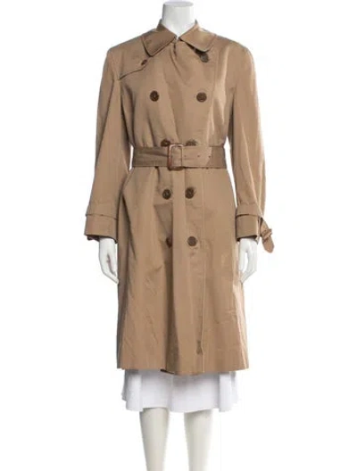 Pre-owned Aquascutum Trench Coat In Brown