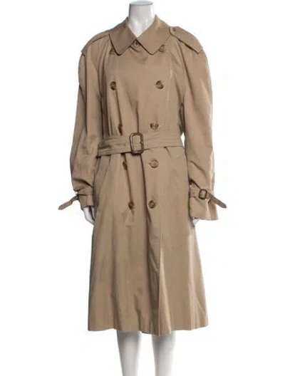 Pre-owned Aquascutum Trench Coat In Brown