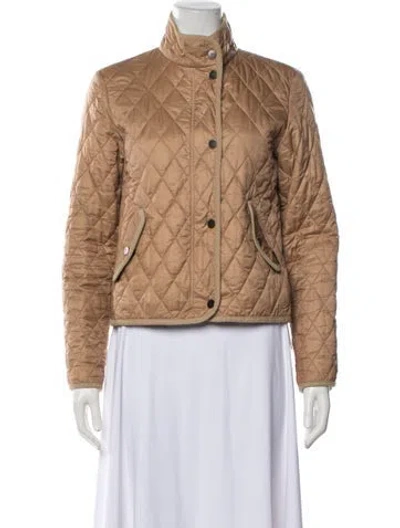 Pre-owned Aquascutum Tweed Pattern Jacket In Brown