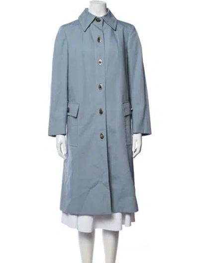 Pre-owned Aquascutum Vintage Coat In Blue