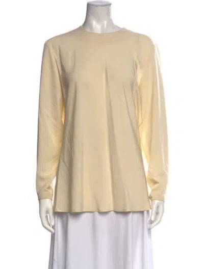 Pre-owned Aquascutum Vintage Crew Neck Top In Neutrals