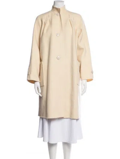 Pre-owned Aquascutum Virgin Wool Coat In Neutrals