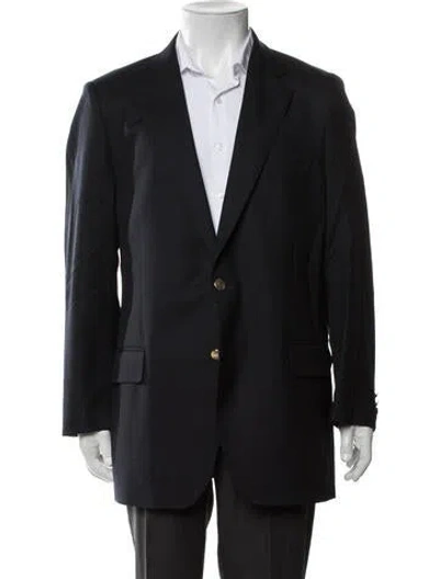 Pre-owned Aquascutum Wool Blazer In Black
