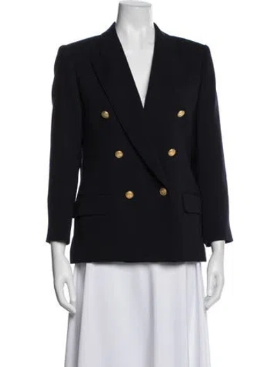 Pre-owned Aquascutum Wool Blazer In Blue