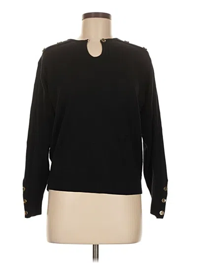 Pre-owned Aquascutum Wool Pullover Sweater In Black