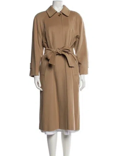 Pre-owned Aquascutum Wool Trench Coat In Neutral