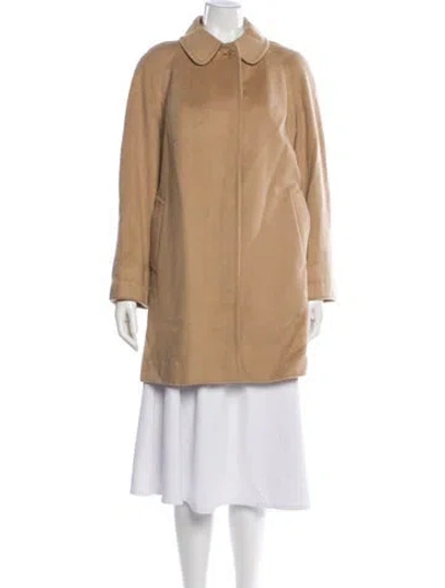 Pre-owned Aquascutum Wool Trench Coat In Neutral