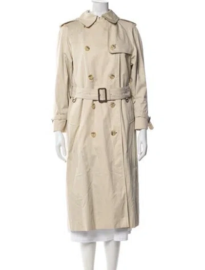 Pre-owned Aquascutum Wool Trench Coat In Neutral