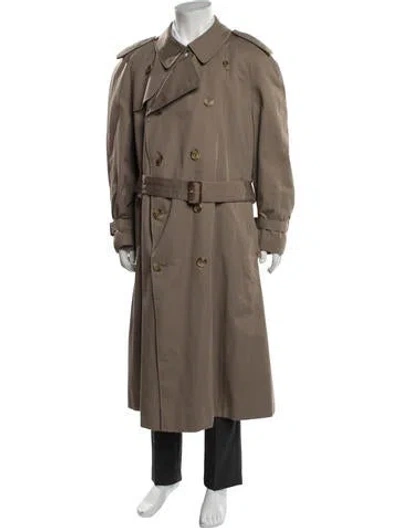 Pre-owned Aquascutum Wool Trench Coat In Neutrals