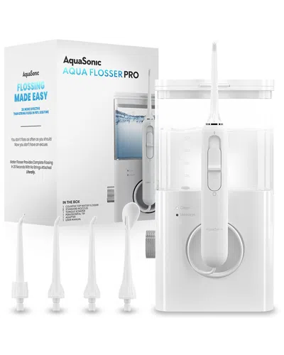 AQUASONIC AQUASONIC AQUA FLOSSER PRO PROFESSIONAL WATER FLOSSER WITH LARGE CAPACITY RESERVOIR