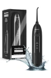 Aquasonic Icon Electric Rechargeable Water Flosser In Black