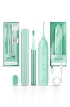 Aquasonic Icon Power Toothbrush & Water Flosser Set In Mint