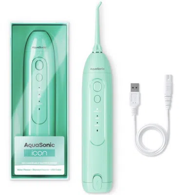 Aquasonic Icon Rechargeable Water Flosser - Green