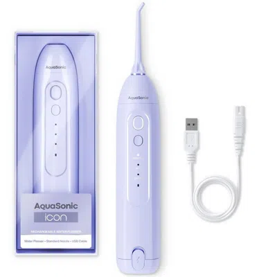 Aquasonic Icon Rechargeable Water Flosser - Purple