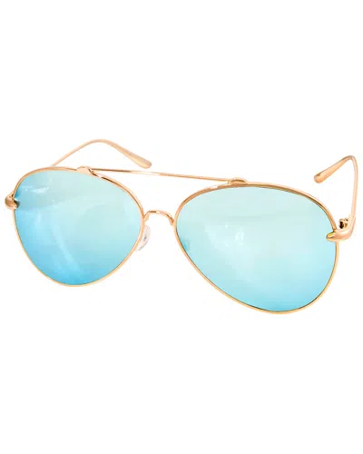 Aquaswiss Aqs Unisex Tommie 60mm Polarized Sunglasses In Gold