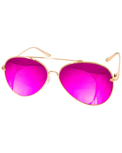 Aquaswiss Aqs Unisex Tommie 60mm Polarized Sunglasses In Gold