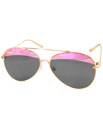 Aquaswiss Aqs Unisex Tommie 60mm Polarized Sunglasses In Gold