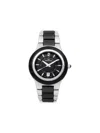 Aquaswiss Men's 38mm Stainless Steel & Ceramic Bracelet Watch In Black