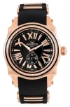 Aquaswiss Swissport A Leather Strap Watch, 43mm X 53 Mm In Black