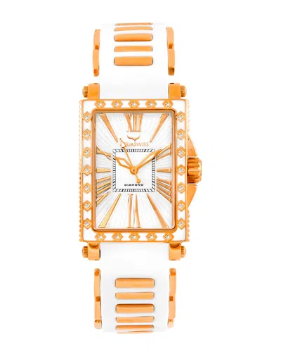 Aquaswiss Grace Watch In White-gold