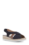Aquatalia Adelina Crisscross Slingback Sandal In Black