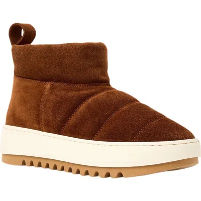 Aquatalia Alcee Mini Platform Waterproof Bootie In Brown