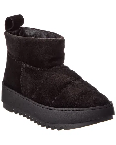 Aquatalia Alcee Mini Suede Boot In Black Suede